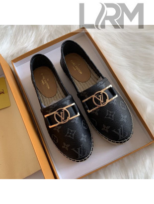 Louis Vuitton Monogram Framed Logo Espadrilles Black 2020