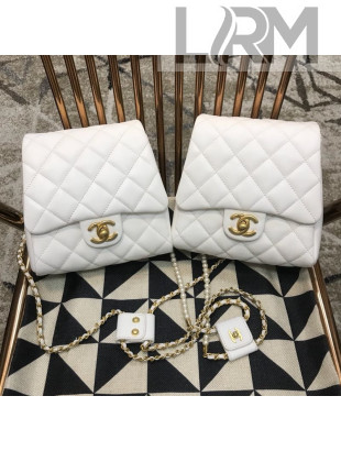 Chanel Side-packs Flap Bag AS0614 White 2019