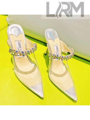 Jimmy Choo Crystal Band  Heel Mules 10cm Transparent 2021