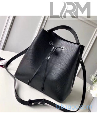 Louis Vuitton NeoNoe MM Epi Leather Bucket Bag M54369 All Black 2020