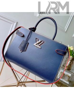 Louis Vuitton Twist Tote Bag in Epi Leather M54980 Navy Blue 2020