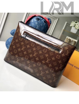 Louis Vuitton Monogram Glaze Canvas Pochette Cosmos Clutch Bag M63271 2018