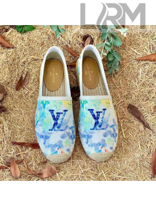 Louis Vuitton Watercolor Denim Espadrilles Blue 2021 