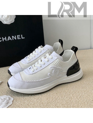 Chanel Knitwear Sneakers G38332 White 02 2021