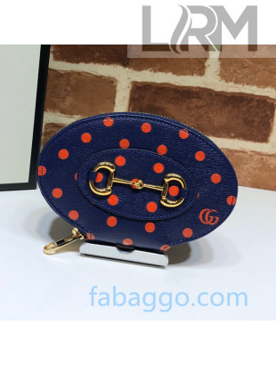 Gucci Dotted Leather Clutch 622040 Blue 2020