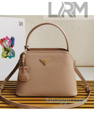 Prada Medium Saffiano Leather Prada Matinee Bag 1BA282 Nude 2020