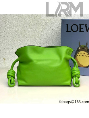 Loewe Mini Flamenco Clutch in Nappa Calfskin Bright Green 2022