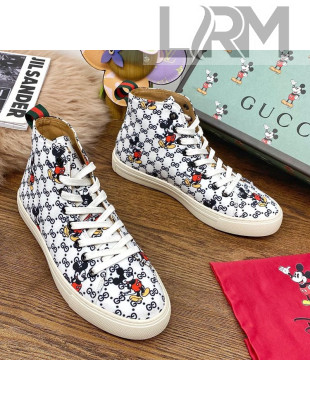 Gucci x Disney GG High top Sneakers White 2020 (For Women and Men)