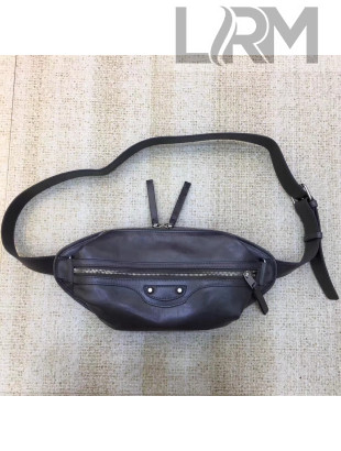 Balenciaga Leather Belt Bag Grey