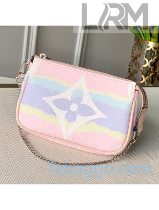 Louis Vuitton LV Escale Mini Pochette Accessoires Clutch with Chain M69269 Pink 2020