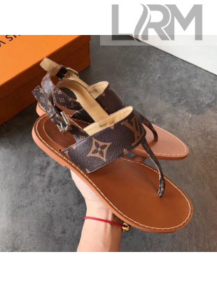 Louis Vuitton Formentera Flat Sandal 1A57VO Monogram 2019