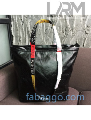 Balenciaga Medium Logo Handle Vertical Shopping Tote Black/Multicolor 2020