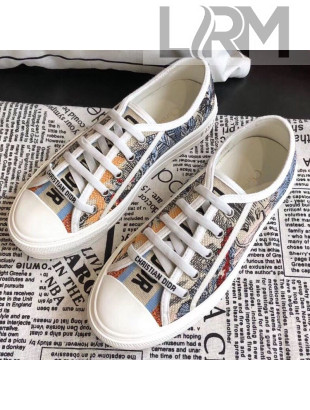 Dior Walk'N'dior Embroidered Cotton Canvas Sneakers 01 2019