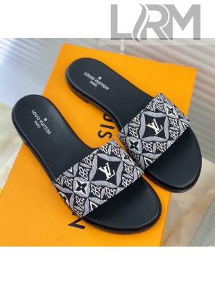 Louis Vuitton Since 1854 Flat Sandals LV Black 2021