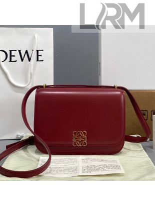 Loewe Small Goya bag in silk calfskin Deep Red 2021