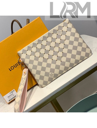 Louis Vuitton Damier Azur Canvas Studded City Pouch N60253 2019