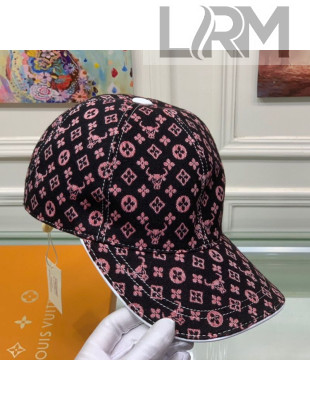 Louis Vuitton Monogram Ox Jacquard Canvas Baseball Hat Pink 2021