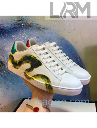 Gucci Ace Sneakers in Luminous Print Silky Calfskin 10 (For Women and Men) 