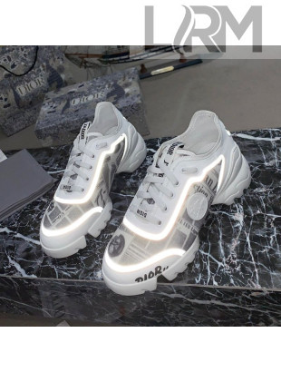 Dior D-Connect Sneakers in Print and Luminous Fabric Grey 2021 (For Women and Men)