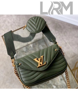 Louis Vuitton Multi Pochette New Wave Shoulder Bag M56471 Army Green 2020