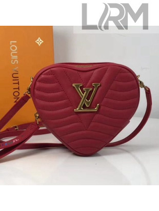 Louis Vuitton Calfskin Heart Bag New Wave Bag M52794 Red 2019