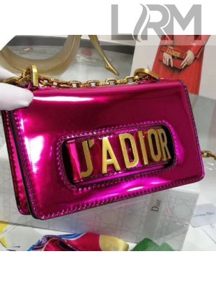 Dior Mini J'adior Flap Bag In Metallic Mirror Calfskin Fuchsia Summer 2018