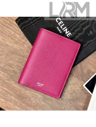 Celine Grained Calfskin Pocket Organizer Rosy 2020