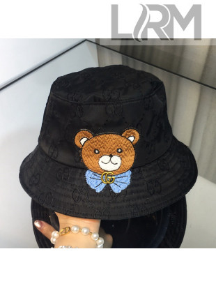 Gucci X Kai Bear Bucket Hat Black 2021