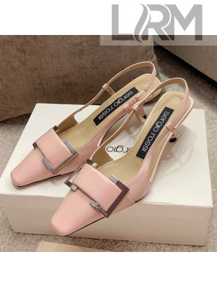 Sergio Rossi Twenty Patent Calfskin Slingback Pums Pink 2021