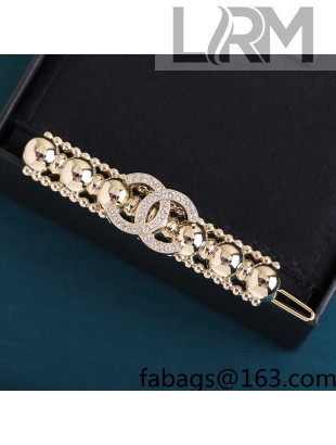 Chanel Shiny Headband Gold 2021 23