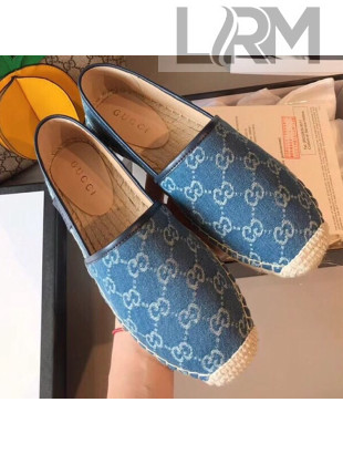 Gucci GG Denim Espadrilles Blue 2019