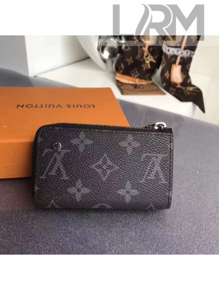 Louis Vuitton Monogram Eclipse Canvas Zip Coin Purse 