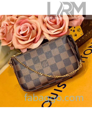 Louis Vuitton Damier Ebene Canvas Mini Pochette Accessoires N58009 2020