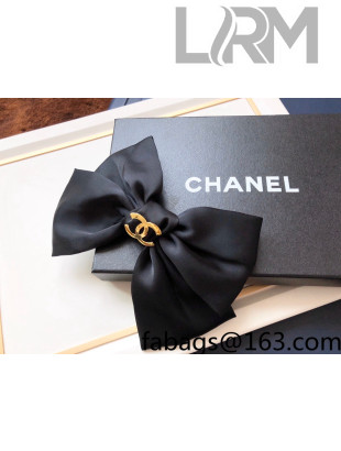 Chanel Silk Headband Black 2022 100