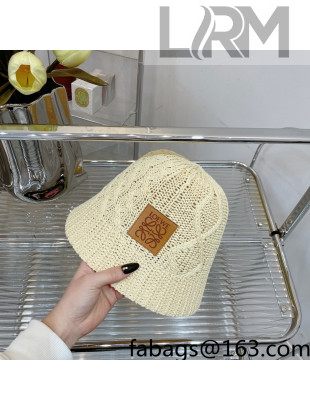 Loewe Knit Bucket Hat Beige 2022 41