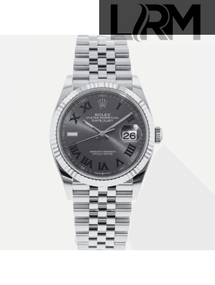 SUPER QUALITY – Rolex Datejust 126234 – Men: Dial Color – Gray, Bracelet - Stainless Steel, Case Size – 36mm, Bezel - White Gold Plated