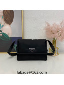 Prada Small padded Re-Nylon shoulder bag 1BD313 Black 2023