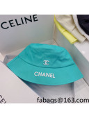 Chanel Canvas Bucket Hat Blue 2021 122215