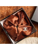 Chanel Velvet Hair Ring Brown 2021 71