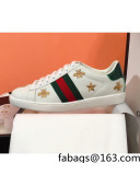 Gucci Ace Sneakers with Bee and Web White 2022 39