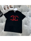 Chanel CC Cotton T-Shirt Black 2022 18