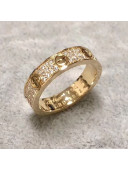 Cartier Yellow Gold Love Ring with Diamond-paved,Small Model 03