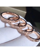 Cartier Pink Gold Love Ring with Diamond-paved,Extra Small Model 04