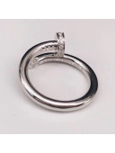 Cartier White Gold Nologo Juste un Clou Ring with Diamonds, Classic 09