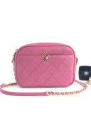 Chanel Lambskin Casual Trip Medium Camera Case Bag AS0140 Pink 2021