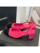 Chanel Fabric Slingback Pumps 6.5cm G31318 Pink 2022