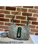 Gucci x Balenciaga Jackie 1961 GG Canvas and Logo Striped Small Hobo bag 636706 Beige 2022