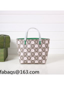 Gucci Children's GG Canvas Tote Bag with Tennis Print 410812 Green 2022 20