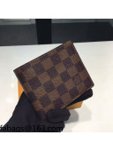 Louis Vuitton Amerigo Wallet N41635 Damier Ebene Canvas 2021