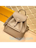 Louis Vuitton Montsouris Backpack in Monogram Embossed Leather M45410 Grey 2020